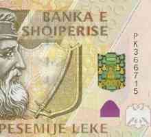 Албанска валута lek. История на творението, дизайн на монети и банкноти