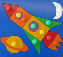 Приложение за деца: ракета от геометрични фигури