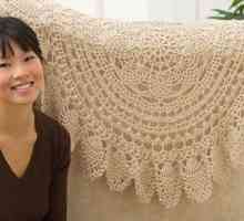 Голяма салфетка кърпа: модел, принципи на плетене, прилагане