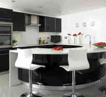 Черна и бяла кухня в интериора: фото дизайн