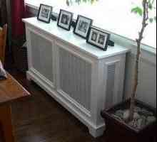 Декоративни екрани за радиатори: размери, снимка