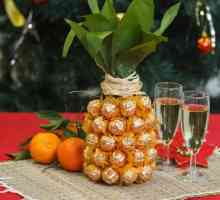 Ние правим оригинален и красив подарък - ананас от шампанско и сладкиши