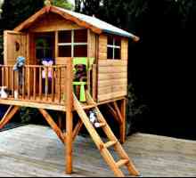 Дървена къща за дете със собствени ръце: чертежи, снимки
