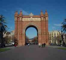 Забележителности на Барселона: Триумфалната арка - вход към парка на Цитаделата