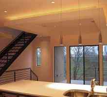 Двуетажен таван в кухнята: опции, дизайн, монтаж