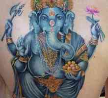 "Ganesha" - татуировка за любителите на културата на Индия
