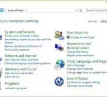 Където в Windows 10 контролния панел: Начини на достъп