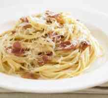 Италианска кухня: "Carbonara" с бекон. Рецептата за готвене