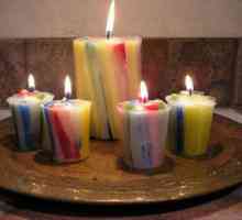 Осъществяване на свещи у дома. Декоративни свещи със собствените си ръце