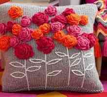 Елегантен аксесоар - плетено цвете с игли за плетене