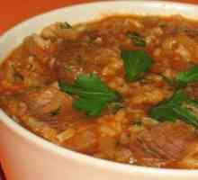 Как се приготвя супата kharcho? Рецепта с картофи и ориз