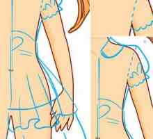Как да се направи молив рокля на етапи: сложност на изображението на дрехите