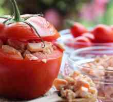 Как да готвя пълнени домати? Рецепта със сирене и чесън