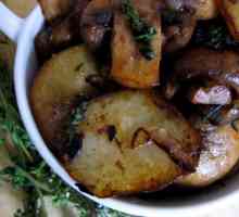 Как да готвя картофи с гъби в тиган: проста рецепта