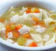 Как да готвя пилешка супа с домашно приготвени юфка: рецепта с снимка