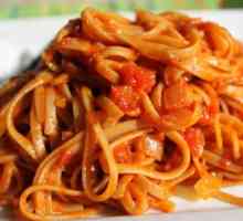 Как да готвя тестени изделия за спагети от кайма и доматен сос