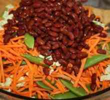 Как да подготвим салата с корейски моркови и боб?