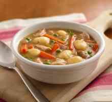 Как да направите кнедли за супа от брашно, картофи и тиква