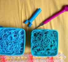 Как да плете гривна от еластични ленти - "френска коса"