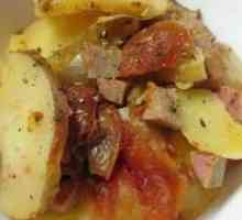 Как да гася картофите с месо и зеленчуци