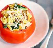 Колко вкусно да готвя домати, пълнени във фурната