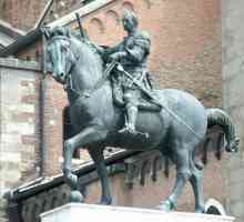 Ездачна статуя на Condottier Gattamelata. Донатела, паметник на кондорията на гатамелатите