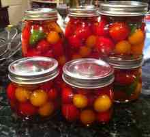 Запазване на черешово домати - малки напитки