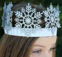 Красива корона на снежната кралица, направена от собствените си ръце