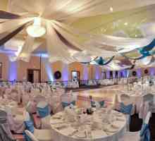 Красива украса на залите за сватбата: снимки, идеи