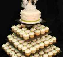 Красива и елегантна сватбена торта с капак