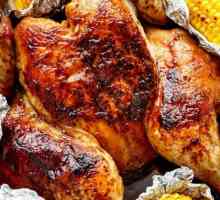 Пиле във фолио във фурната: функции за готвене, рецепти и рецензии