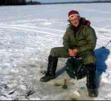 Улавяне на костур през зимата на mormyshka. Зимен риболов на реката