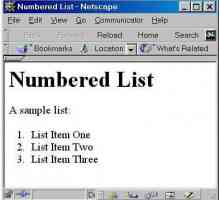 Списък с подредени и номерирани HTML