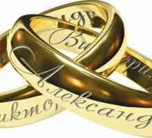 Надписи върху сватбени пръстени: примери, снимки