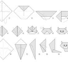 Оригинална ръчно изработена хартия: cat-origami