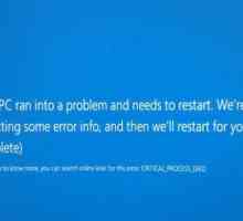 Грешка CRITICAL_PROCESS_DIED (Windows 10): как да поправите?
