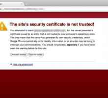 Невалиден сертификат в браузъра: какво е това