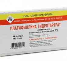 Характеристиките на използването на миотропни антиспазмични "Платифилин хидротратрат"
