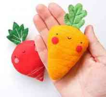 Зеленчуци от филц със собствените си ръце