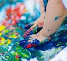 Първото познание на детето с хубавите изкуства - бои за пръсти