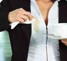Петна от кафе, отколкото да се оттегли? Домакински трикове и домакински химикали