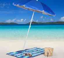 Плажни чадъри от слънцето: видове, размери, избор