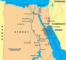 Районът на Египет. Египет на картата на света