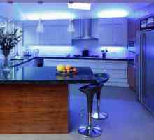 Осветление на работната площ в кухнята. Кухня: LED осветление