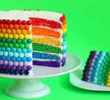 Rainbow cake: рецепта с снимка