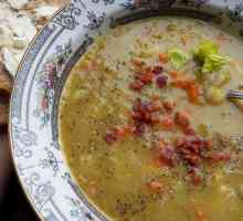 Рецепта за грахова супа в многообразна форма. Грах супа с пушено месо