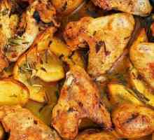 Рецептата за крила във фурната с картофи и други зеленчуци