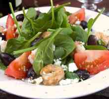 Гръцка салата с скариди. Рецепта с снимка