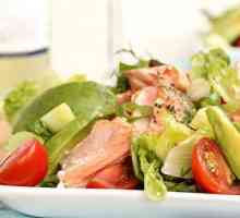 Авокадо и червена риба салата: рецепта