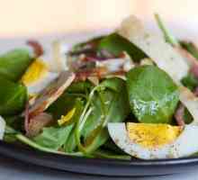 Салати със спанак: рецепта за готвене стъпка по стъпка